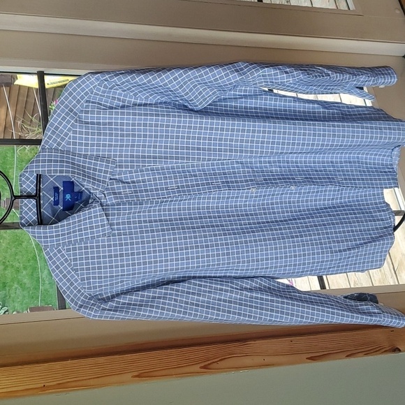 Egara Non-Iron Slim Fit Long Sleeve Casual Button Down Sz. L Shirt - Picture 2 of 11